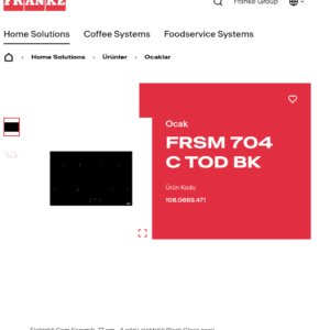 FRANKE FRSM 704 C TOD BK. VİTROSERAMİK ANKASTRE OCAK